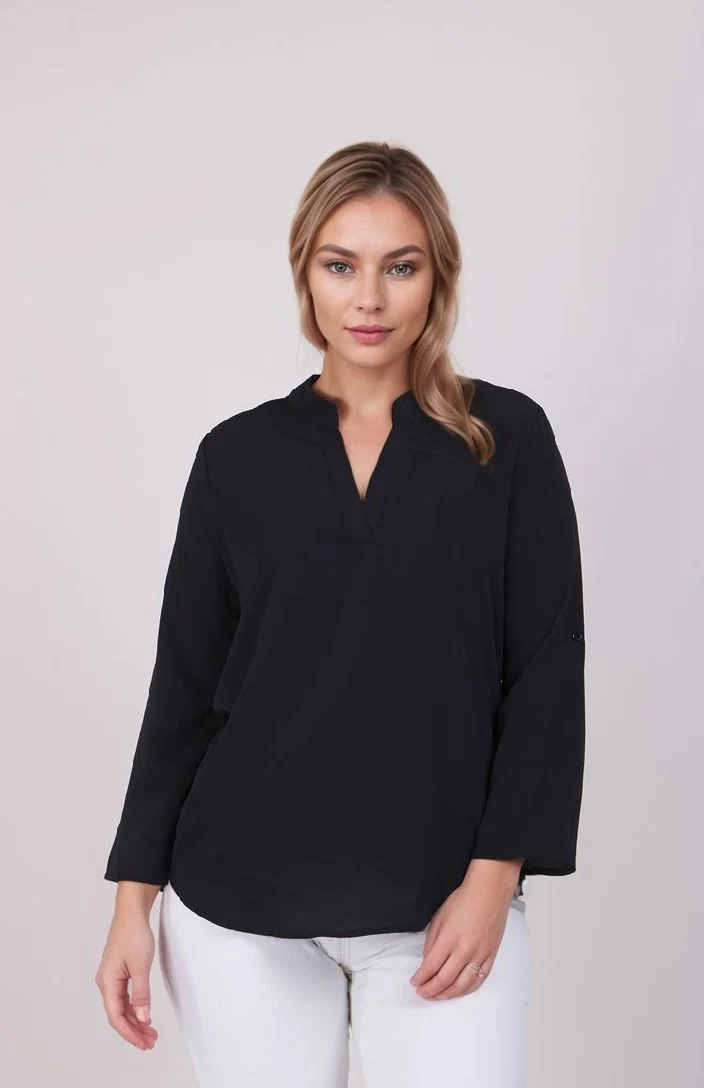 SPICY SOLID BLOUSE