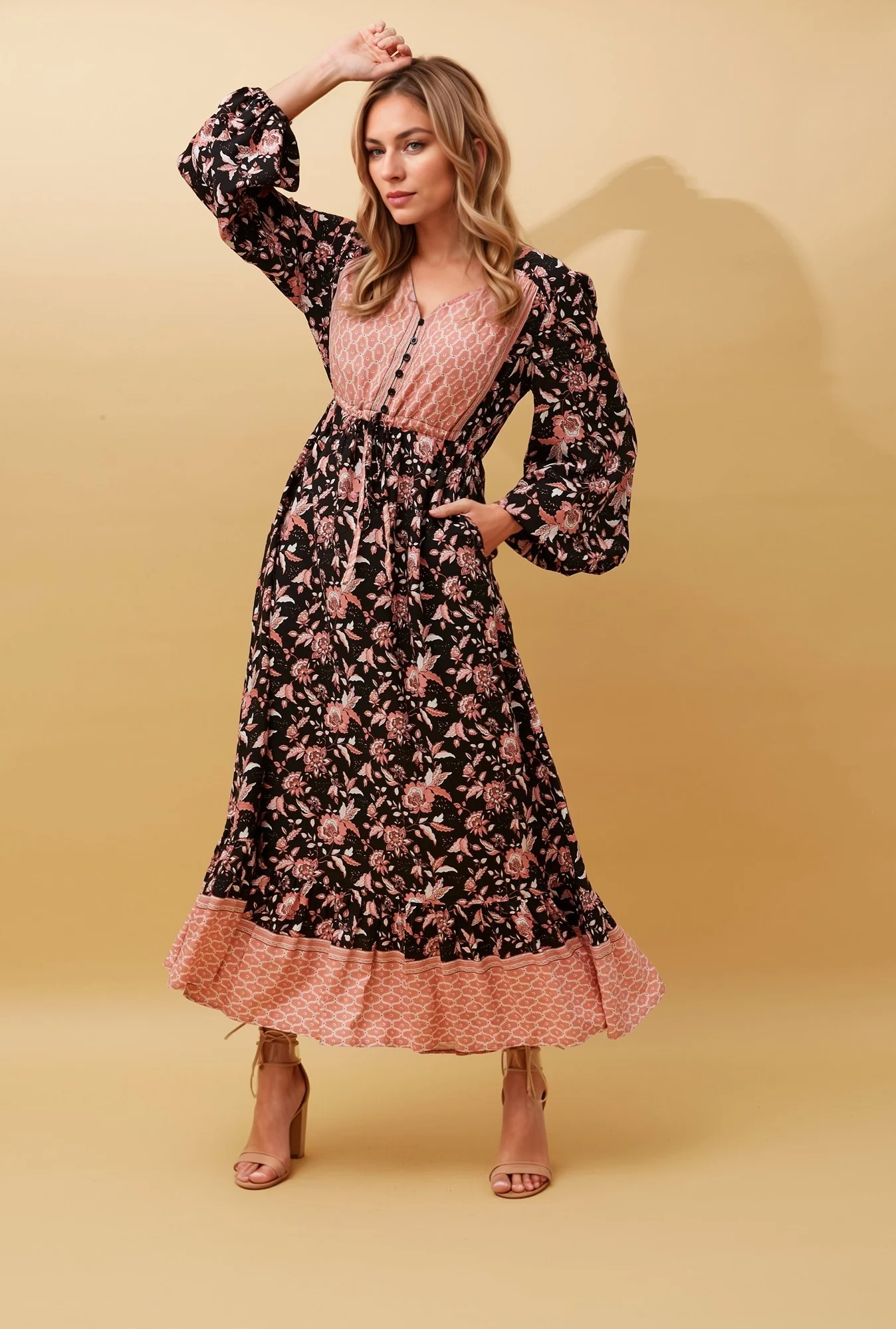 OPAL FLORAL MAXI DRESS